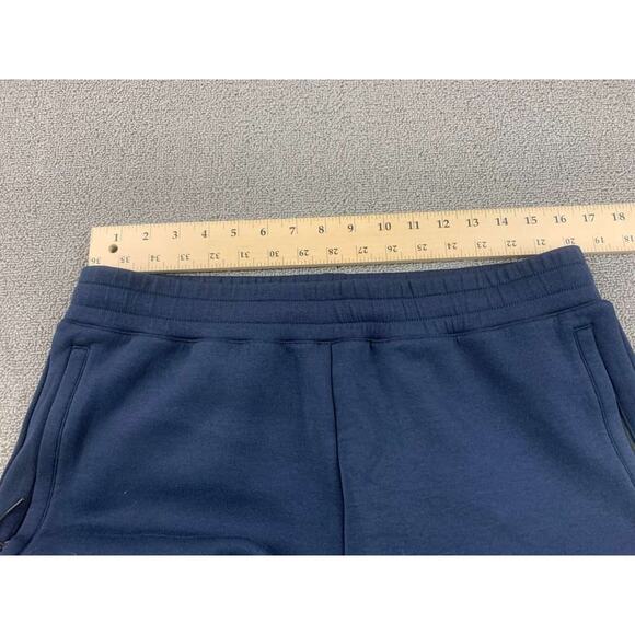 Calvin Klein Sweatpants Joggers Men M Navy Zip Pockets Cuffed Hem Elastic Waist - Picture 4 of 7